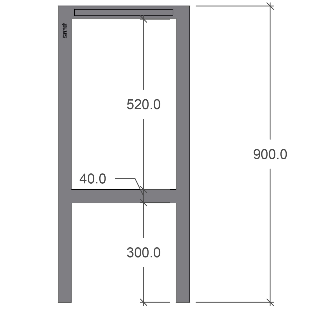 Plantebord inkl. håndtag 110 cm - Image 2