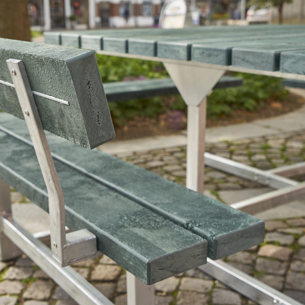 Picnic Bord/Bænkesæt m/4 ryglæn - Image 6