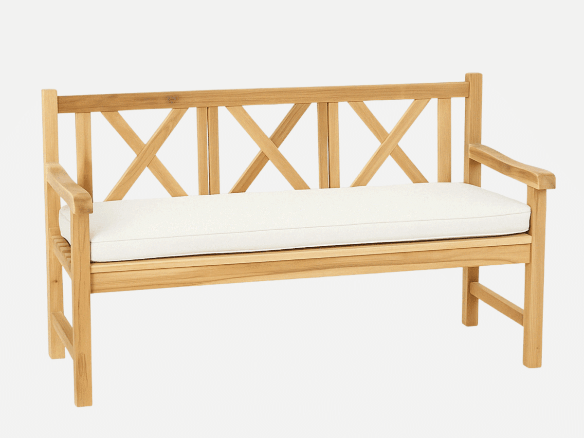 Bænkhynde Offwhite Luksus Dralon 150 cm