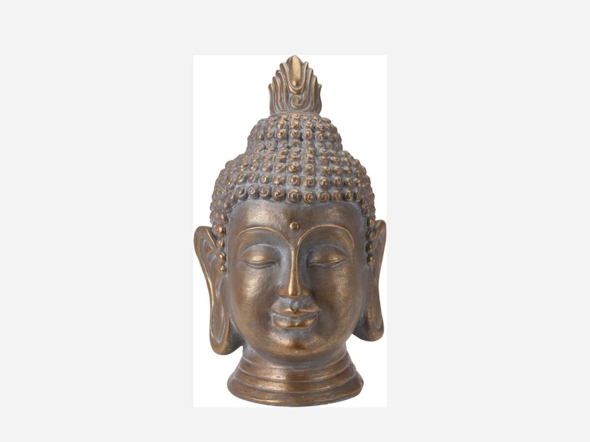 Buddha Hoved Antique Gold 53 cm - Image 2