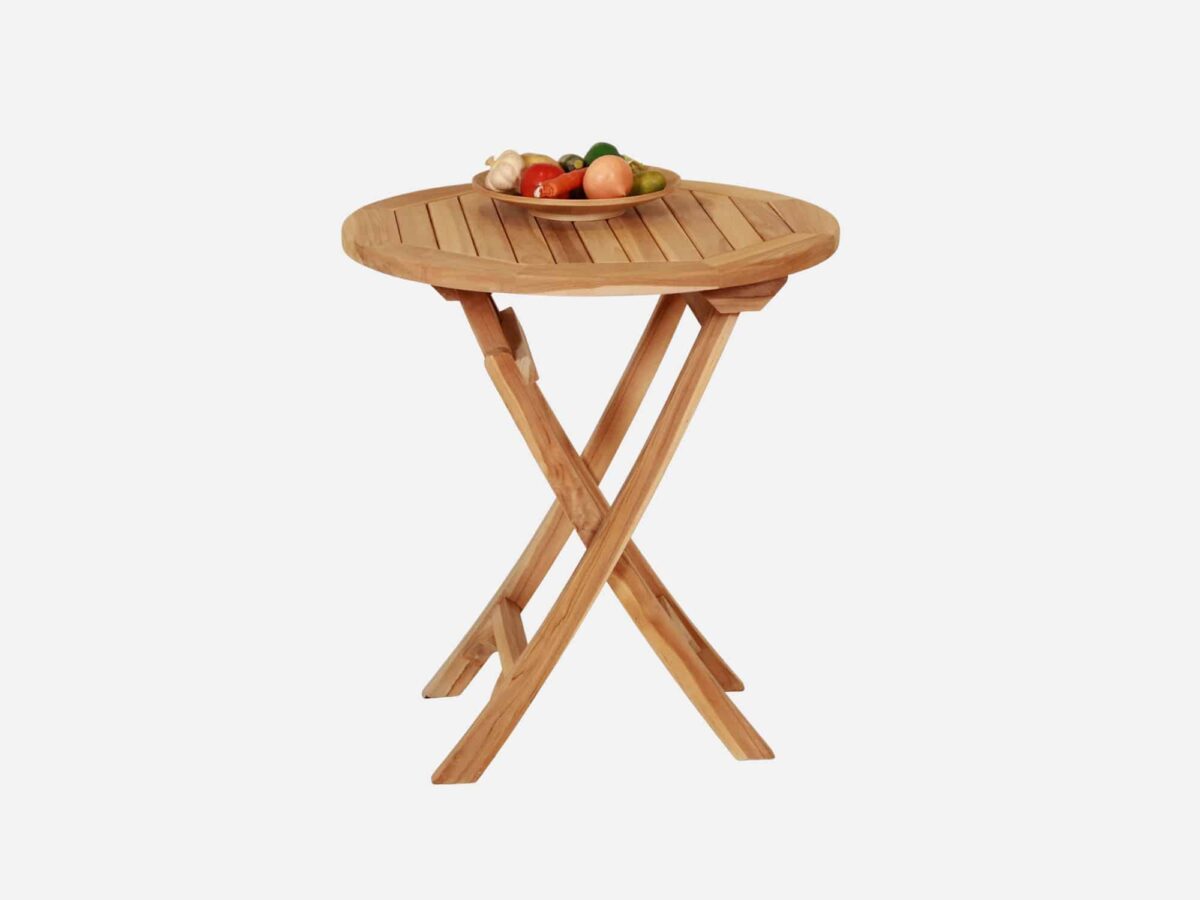 Teak cafebord 70 Cm Ø