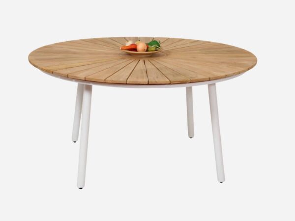 Eva Teak Havebord 150 cm Hvid