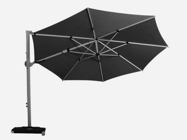 Hængeparasol Roma Multi Sort - 350 cm Ø