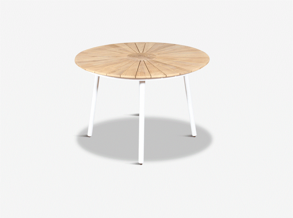 Eva Teak Havebord 150 cm Hvid - Image 2