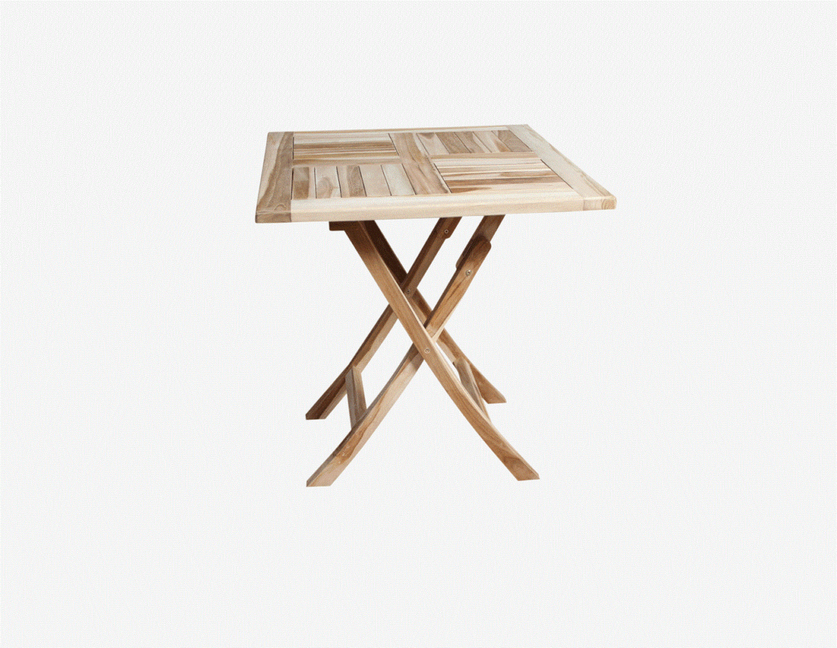 Havebord teak 70x70 cm - Image 4