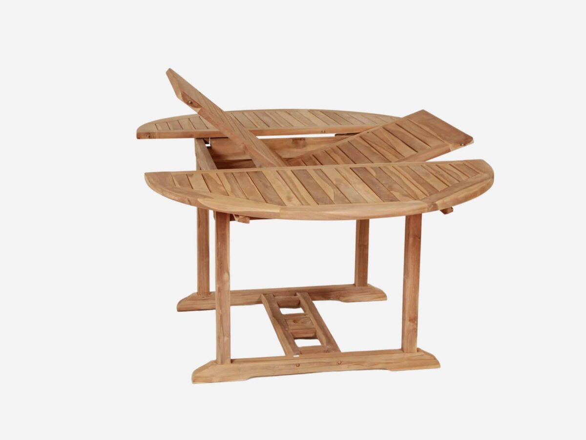 Udtræksbord Teak 120-180 Cm Ambon - Image 3