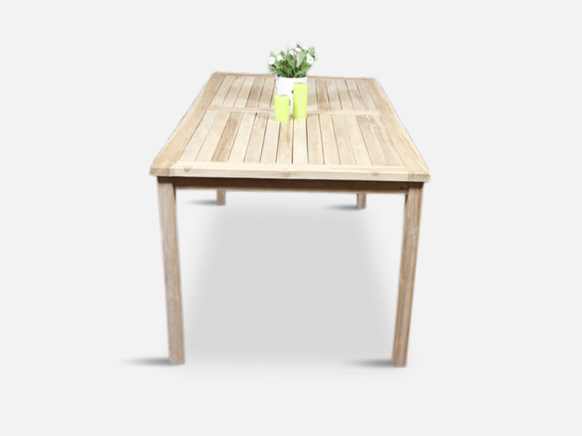 Havebord teak 90x160 cm - Image 2