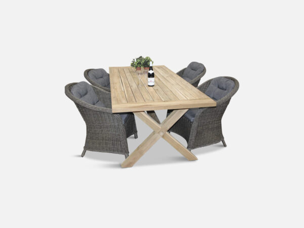 Luksus teak havemøbelsæt