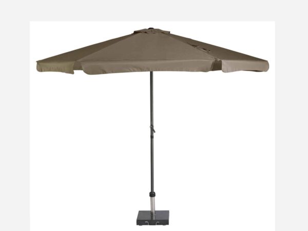 Haveparasol med hejs Antigas Taupe - 300 cm