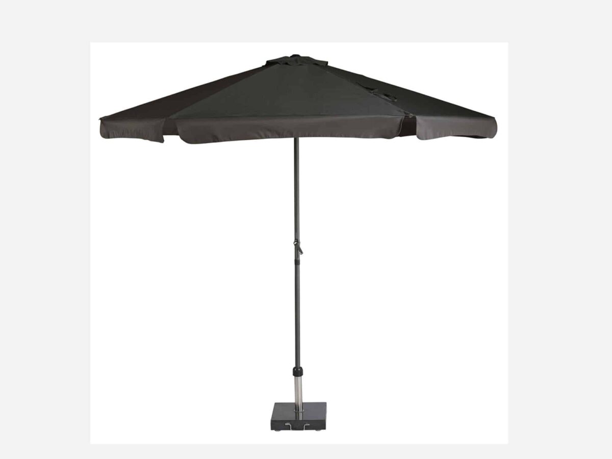 Haveparasol med hejs Antigas Sort - 300 cm