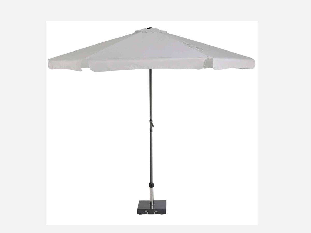 Haveparasol med hejs Antigas Hvid - 300 cm