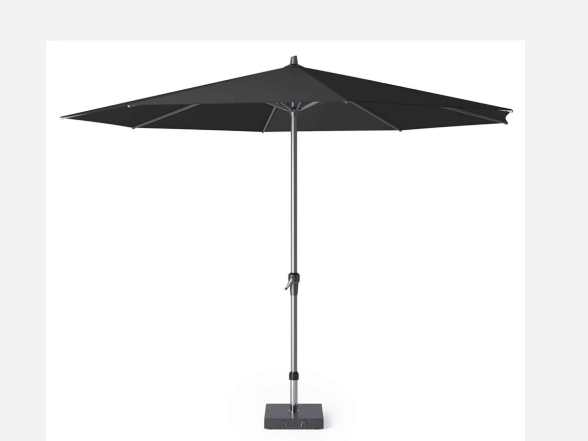 Haveparasol Aluminium 350 Cm Ø Brivas Sort