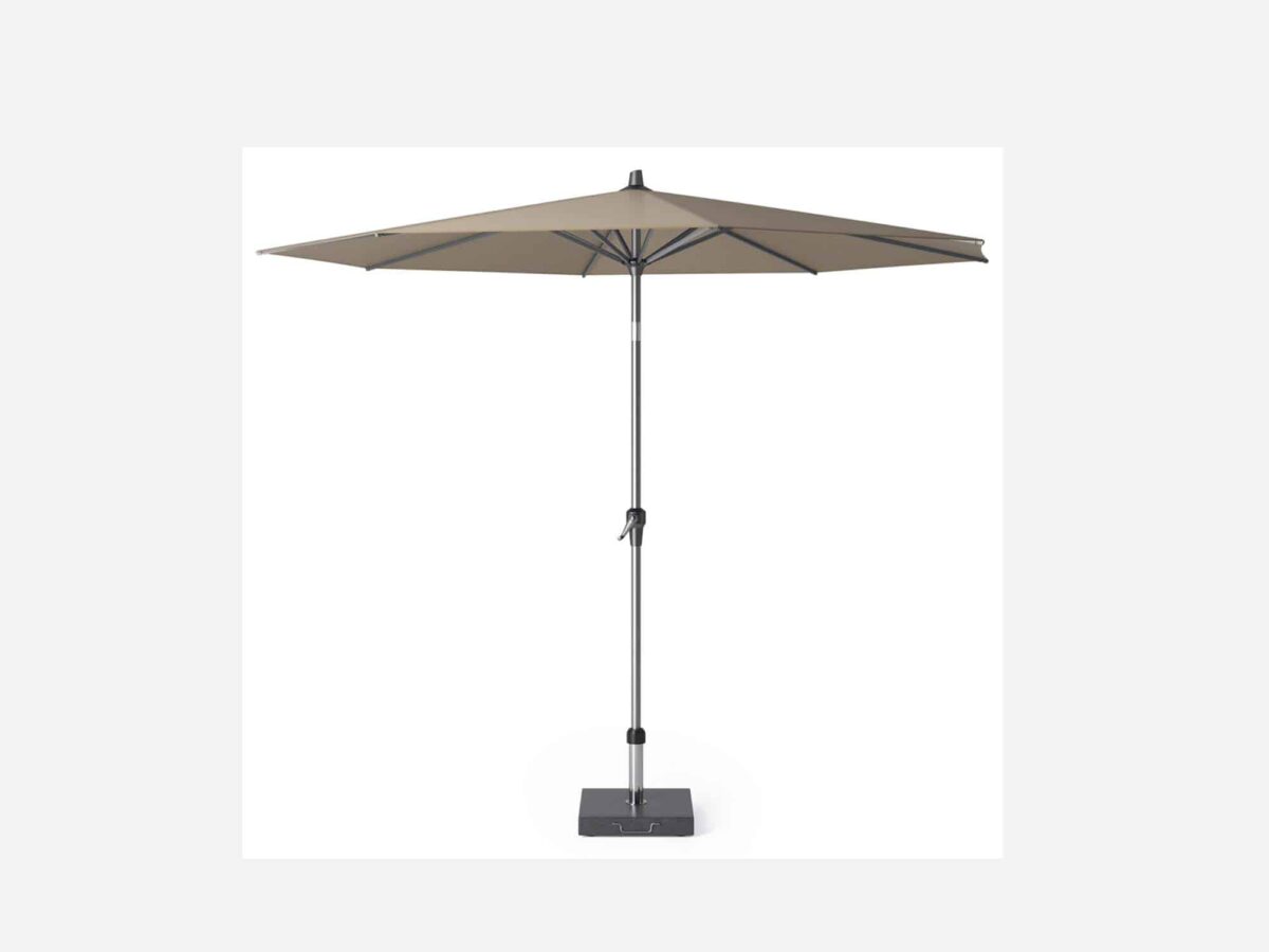 Haveparasol med hejs Antigas Taupe - 300 cm - Image 2