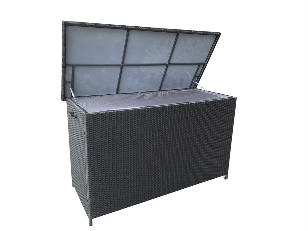 Hyndebox stor polyrattan sort