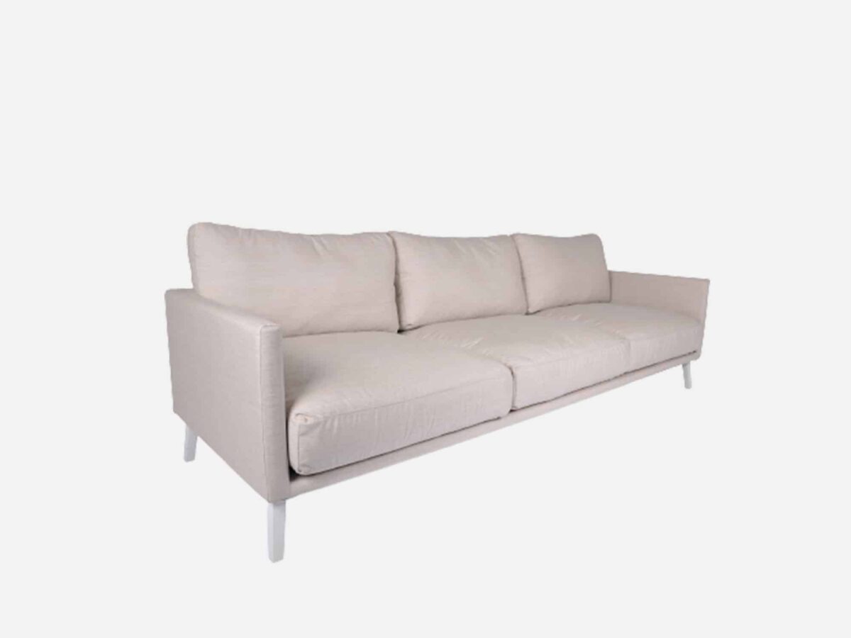 Loungesofa med Allweather hynder Beige