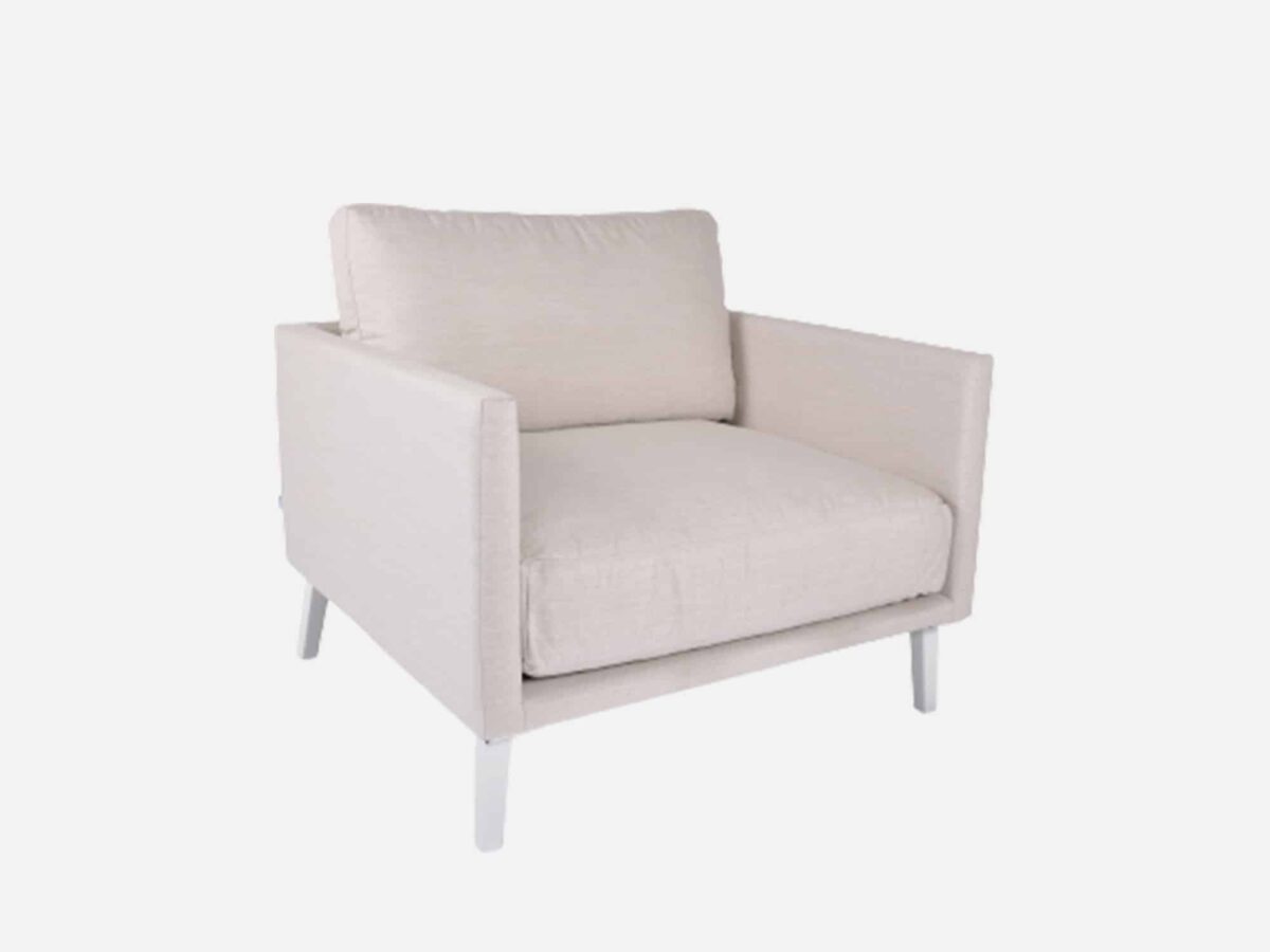 Loungestol med Allweather hynder Beige