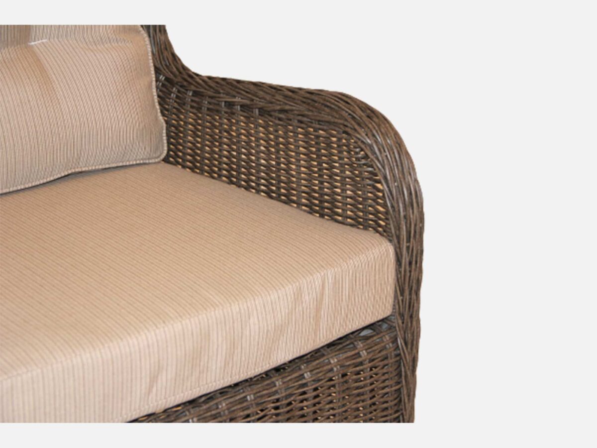 Havestol polyrattan Grey med hynde Elisabeth