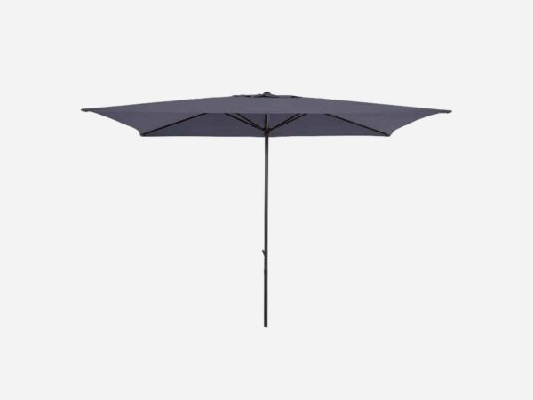 Haveparasol sort med vip - 150x250 cm.