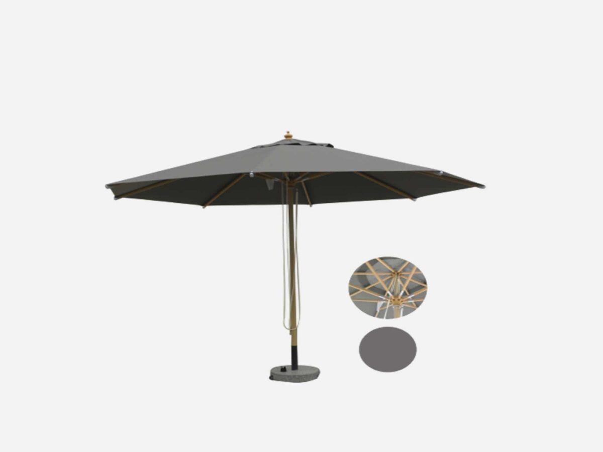 Haveparasol med Vip Grå Olifin - 300 cm Ø