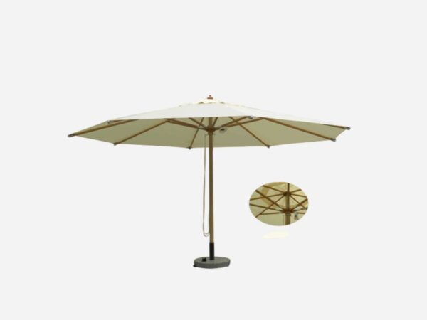 Haveparasol Natur Olifin - 300x300 cm