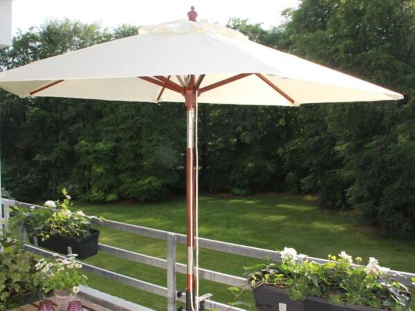 Haveparasol Natur VENEDIG - 180 cm Ø