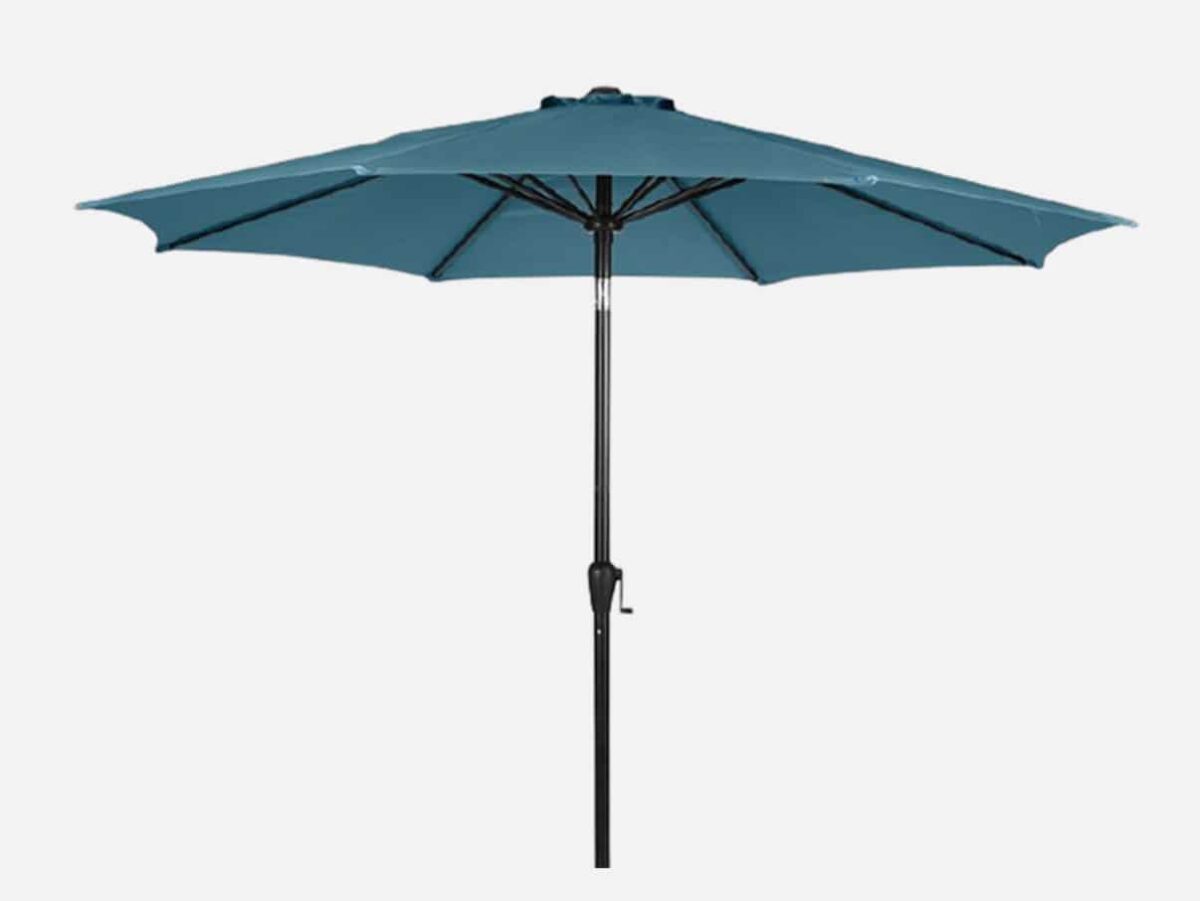 Haveparasol med vip. Turkis - 300 cm Ø.