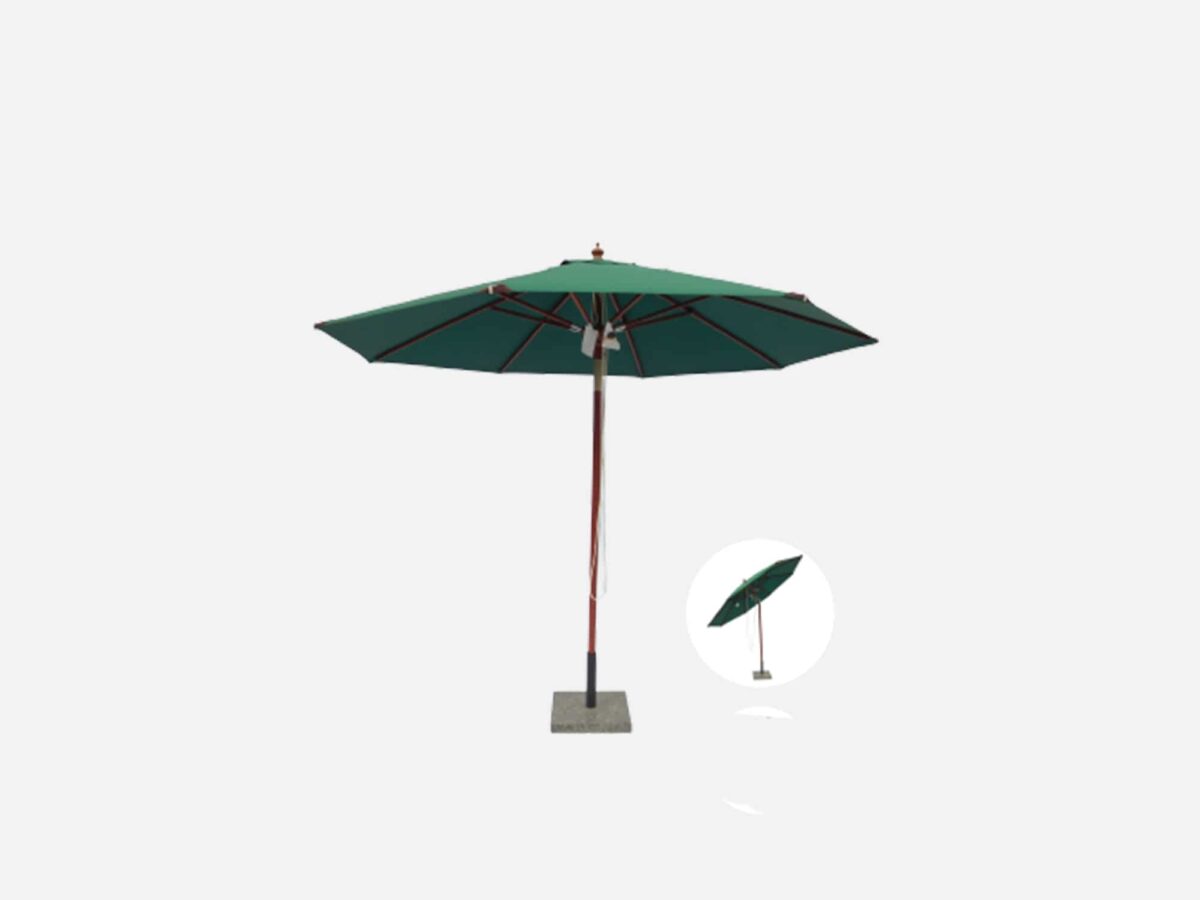 Haveparasol Grøn Venedig - 180 cm Ø