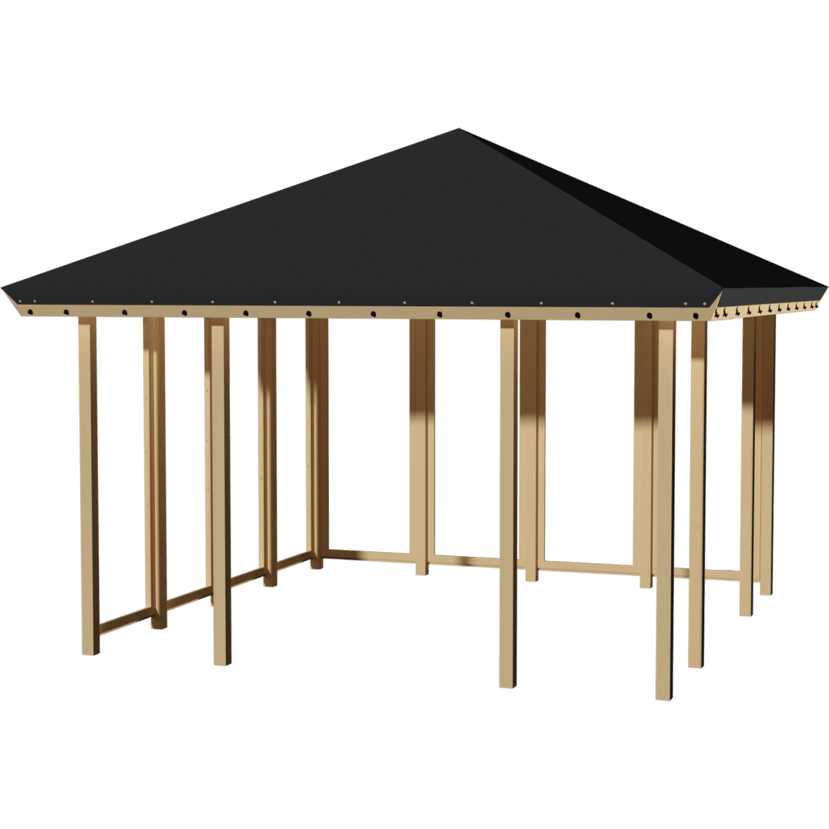 Pavillon Model 2 - Lukket 2 sider