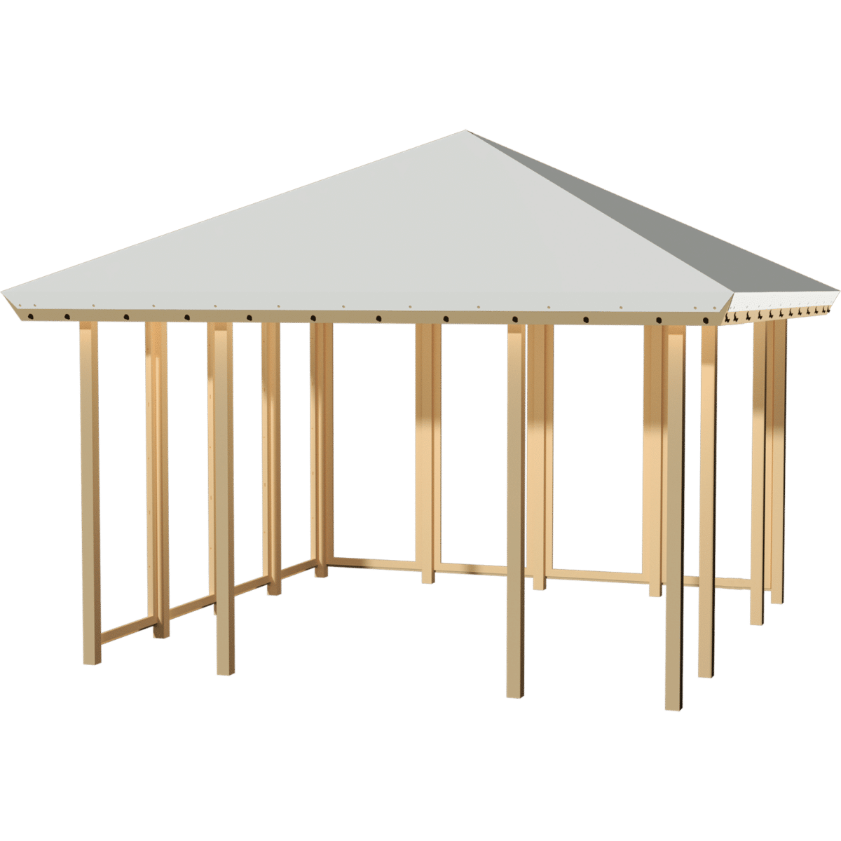 Pavillon Model 2 - Lukket 2 sider