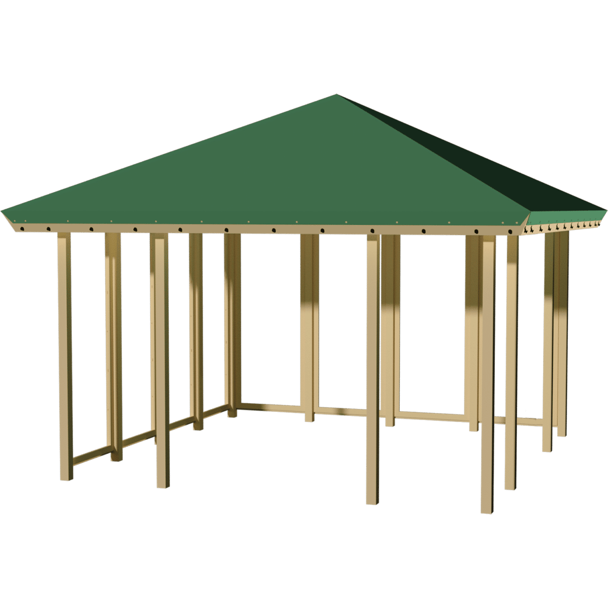 Pavillon Model 2 - Lukket 2 sider