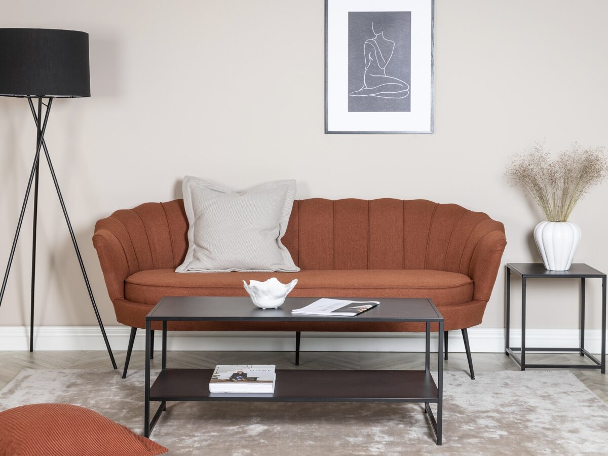 Sofa 3-pers. Rust rød Calais