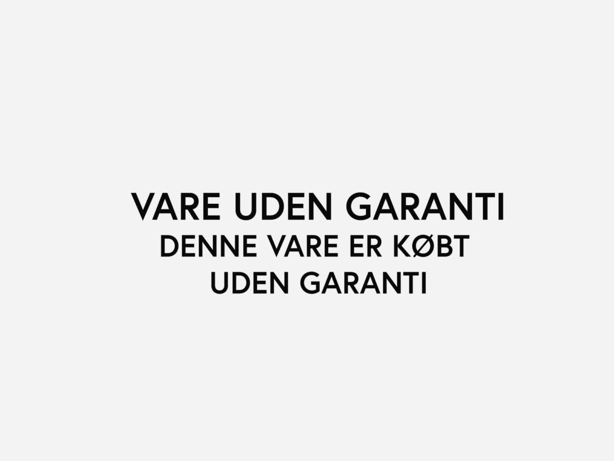 Vare uden garanti