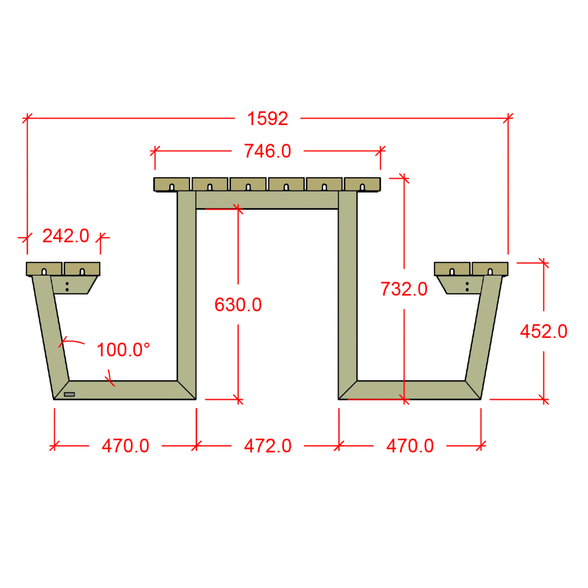 Wega Bord/Bænkesæt - Image 5