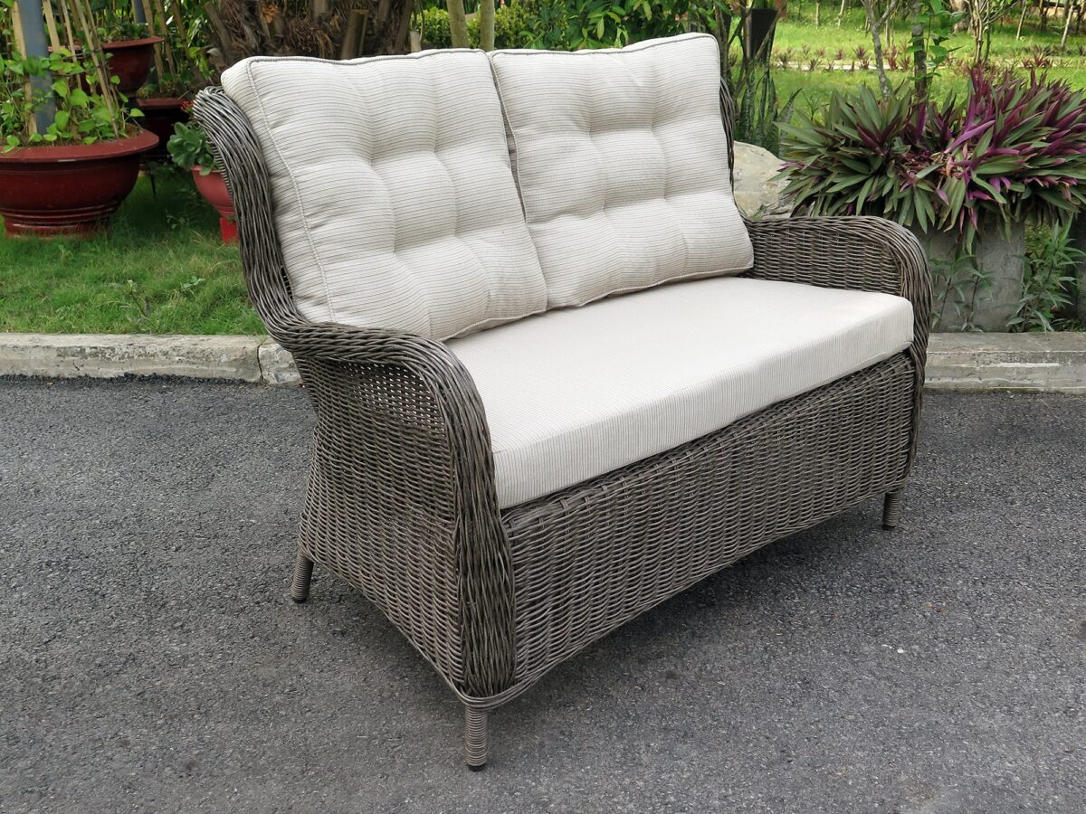 Polyrattan Sofa Elisabeth Grey 2 pers.