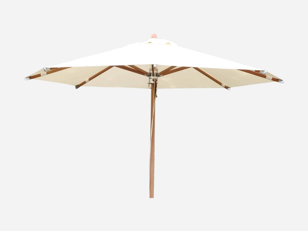 Haveparasol Teak Hollywood Natur - 300 cm Ø