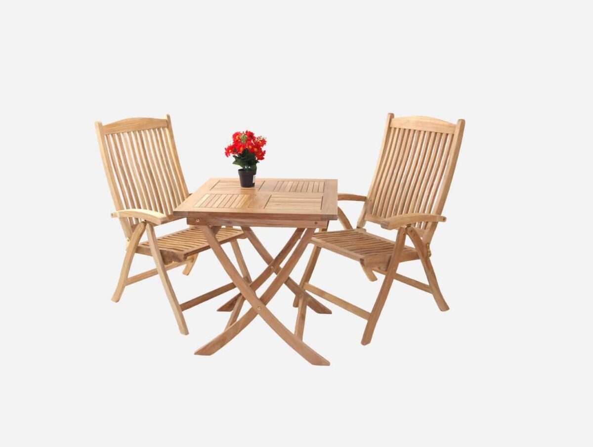 Cafesæt Luksus Teak 70×70 cm Hereford Pos - Image 6