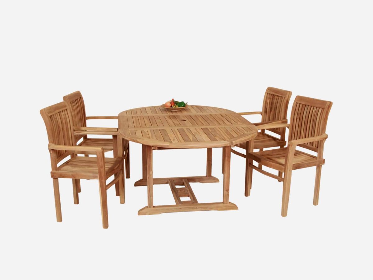 Havemøbelsæt Teak 120x120/180 Ambon/Yogia