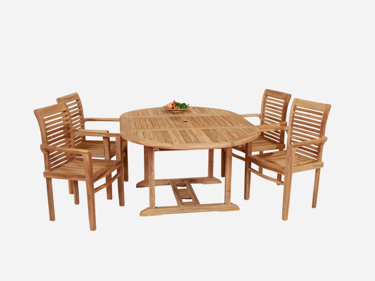 Havemøbelsæt Teak 120x120/180 Ambon/Marcus