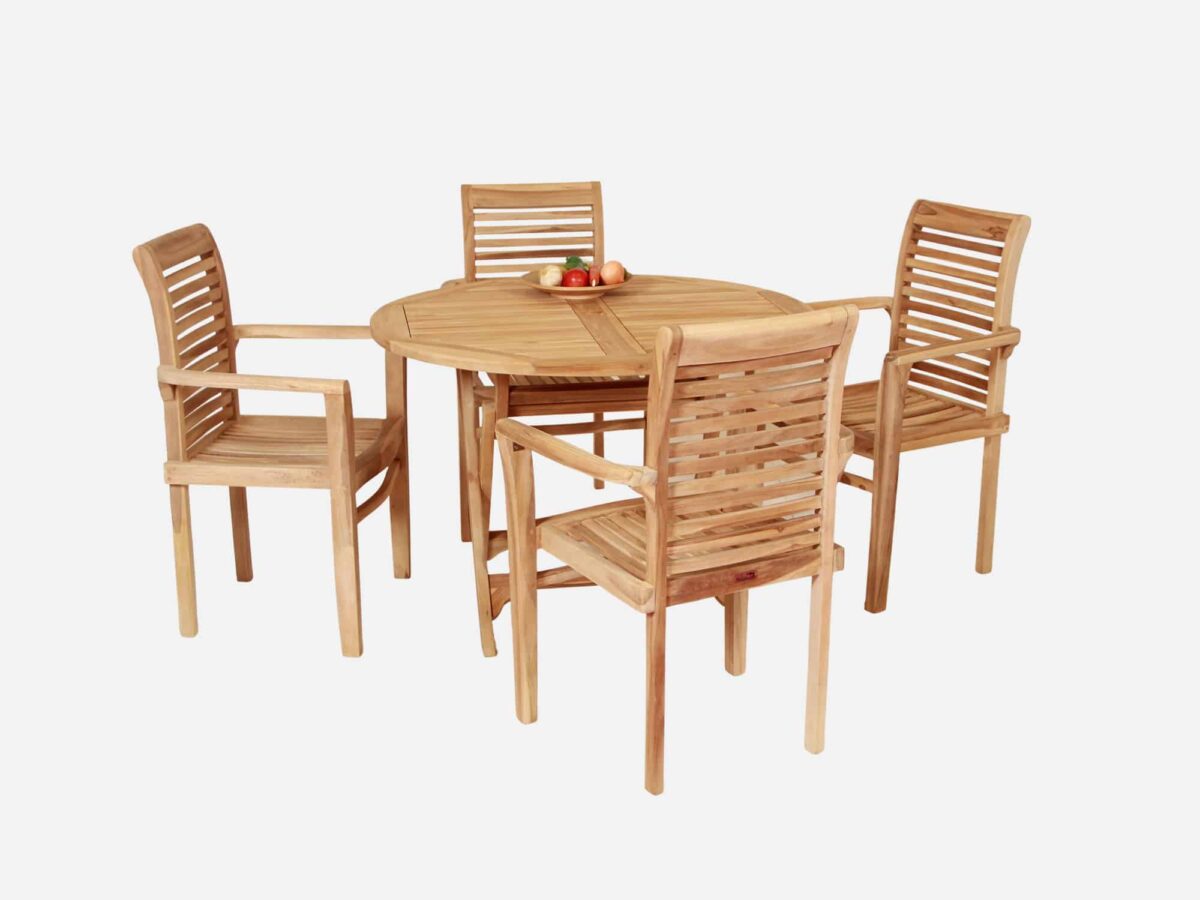 Havemøbelsæt Teak 110 cm Marcus/Ramløse