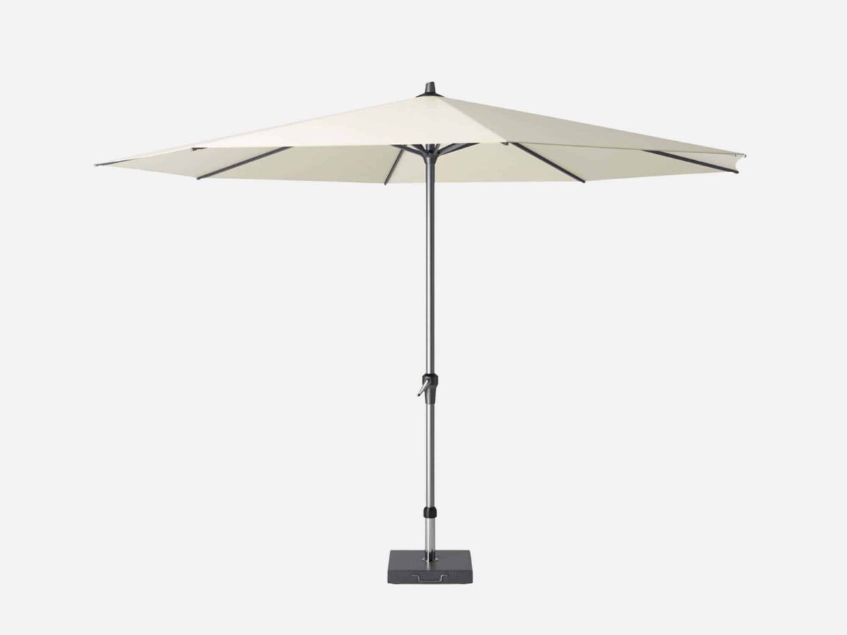 Haveparasol Aluminium 400 Cm Ø Brivas Hvid