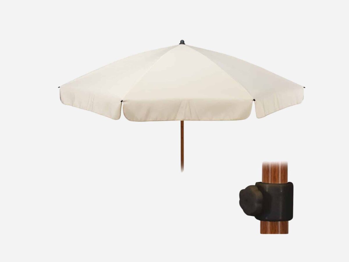 Haveparasol Aluminium Natur 200 cm Amsterdam