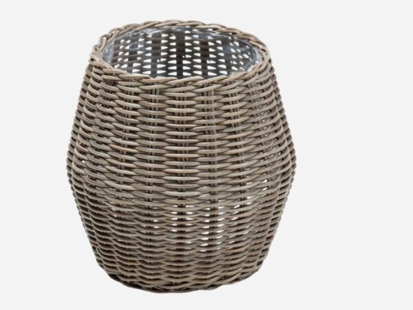 Planteskjuler Brun Polyrattan Korfu Stor