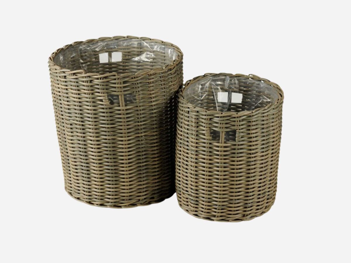 Planteskjuler Brun Polyrattan Korfu