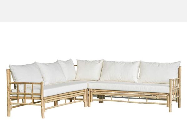 Hjørnesofa Bambus 227x227 cm