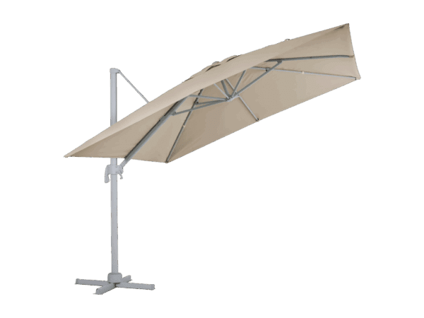 Hængeparasol 3x3 meter Khaki Lis