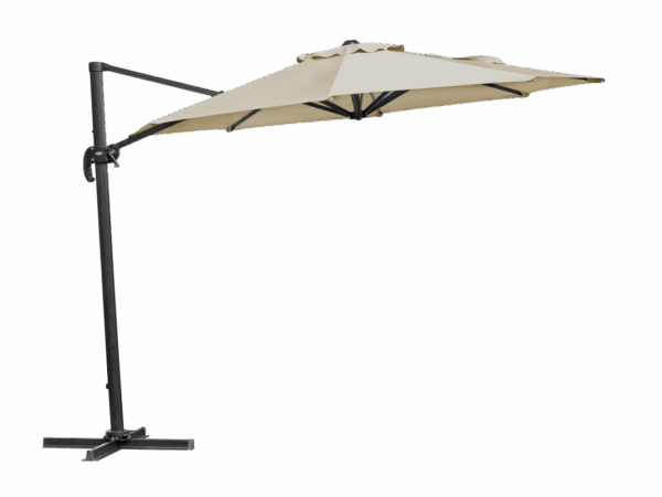 Hængeparasol 3 meter Ø Khaki Lis