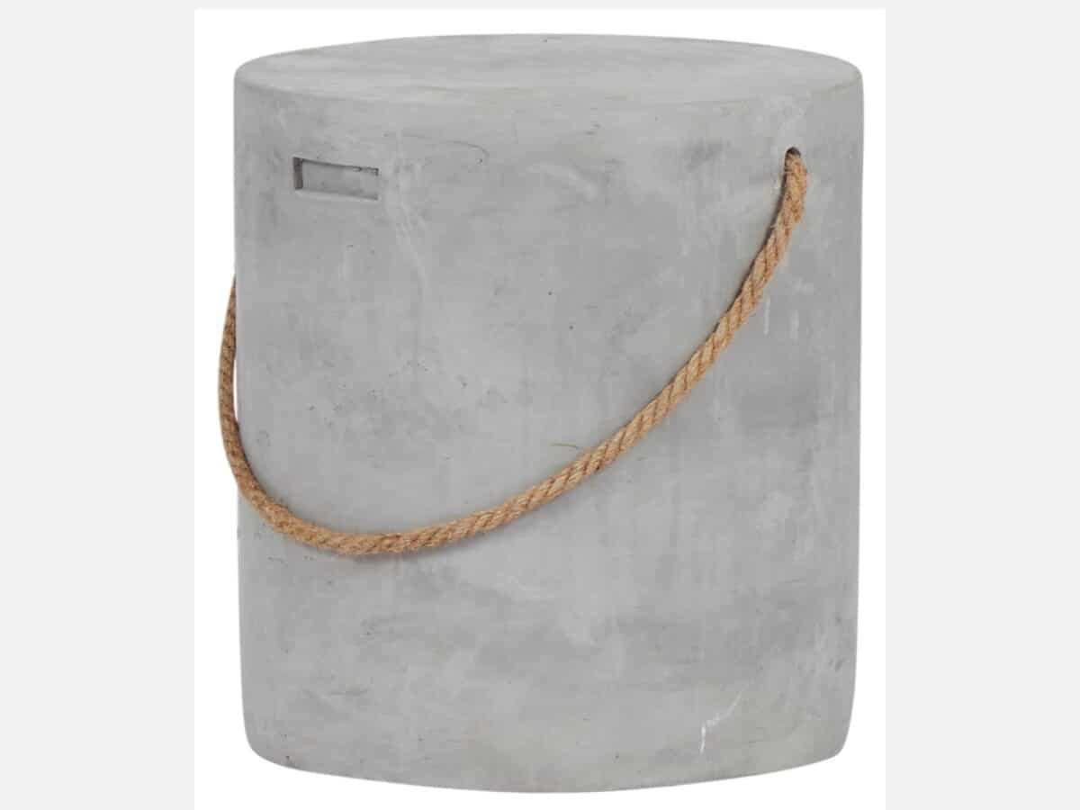 Skammel Fiberbeton Grå