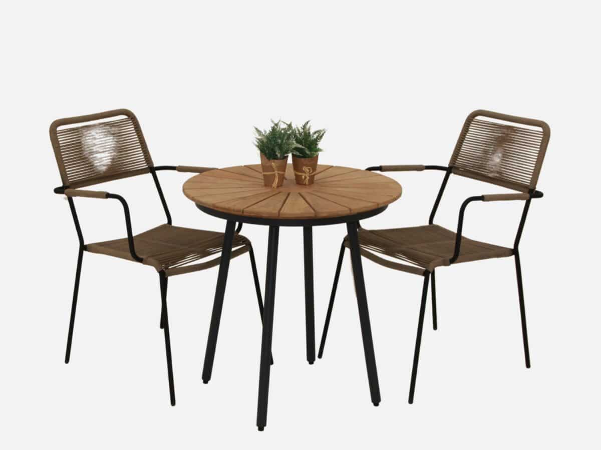 Cafesæt 70 cm Eva/Lindos Latte