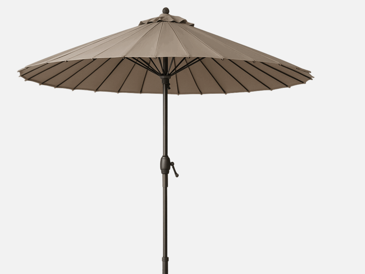 Haveparasol med vip. Shanghai Taupe