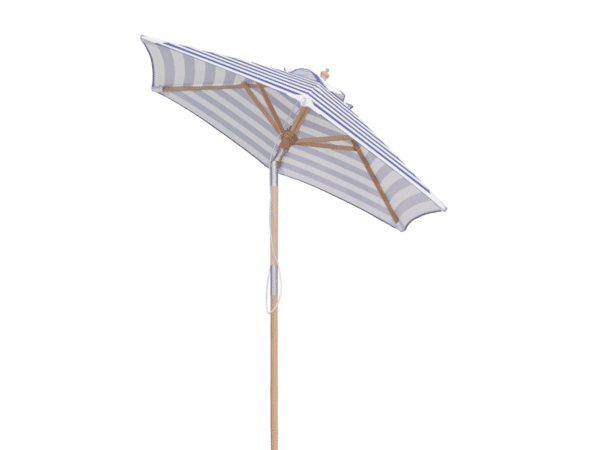 Haveparasol Blå/Hvid VENEDIG - 180 cm Ø